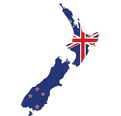 Select Your Country Flag Map Of New Zealand